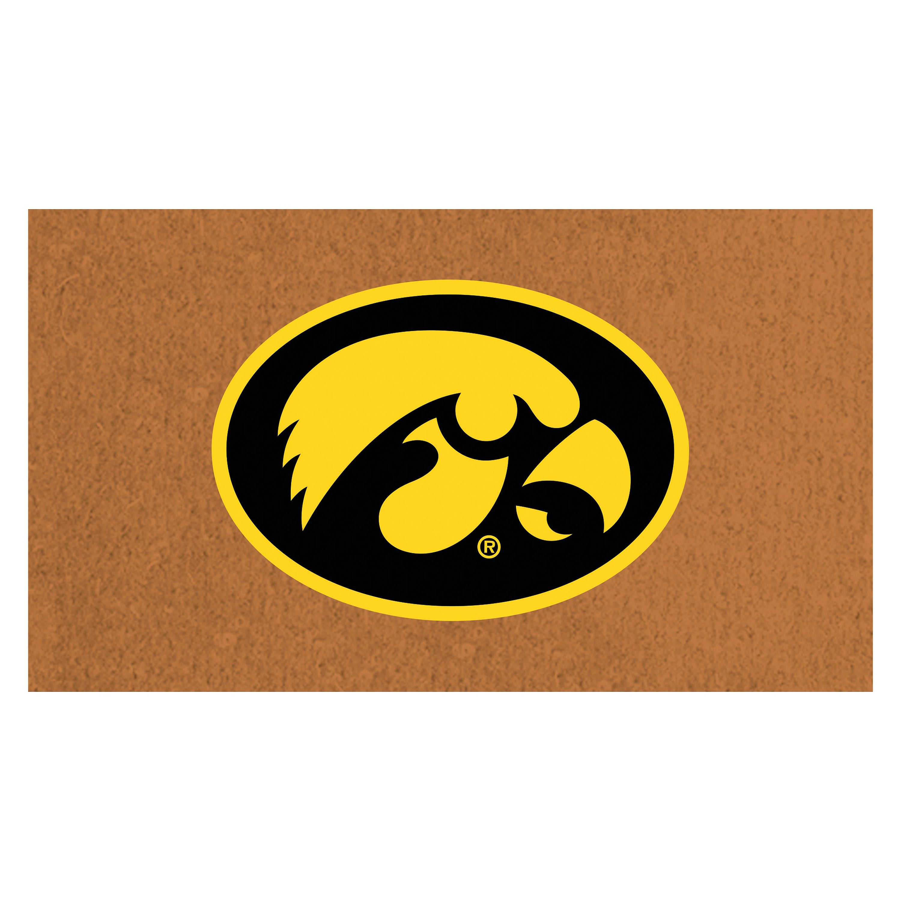 Coir Mat, 16"x28", University of Iowa