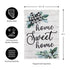 Home Sweet Home Eucalyptus Garden Burlap Flag