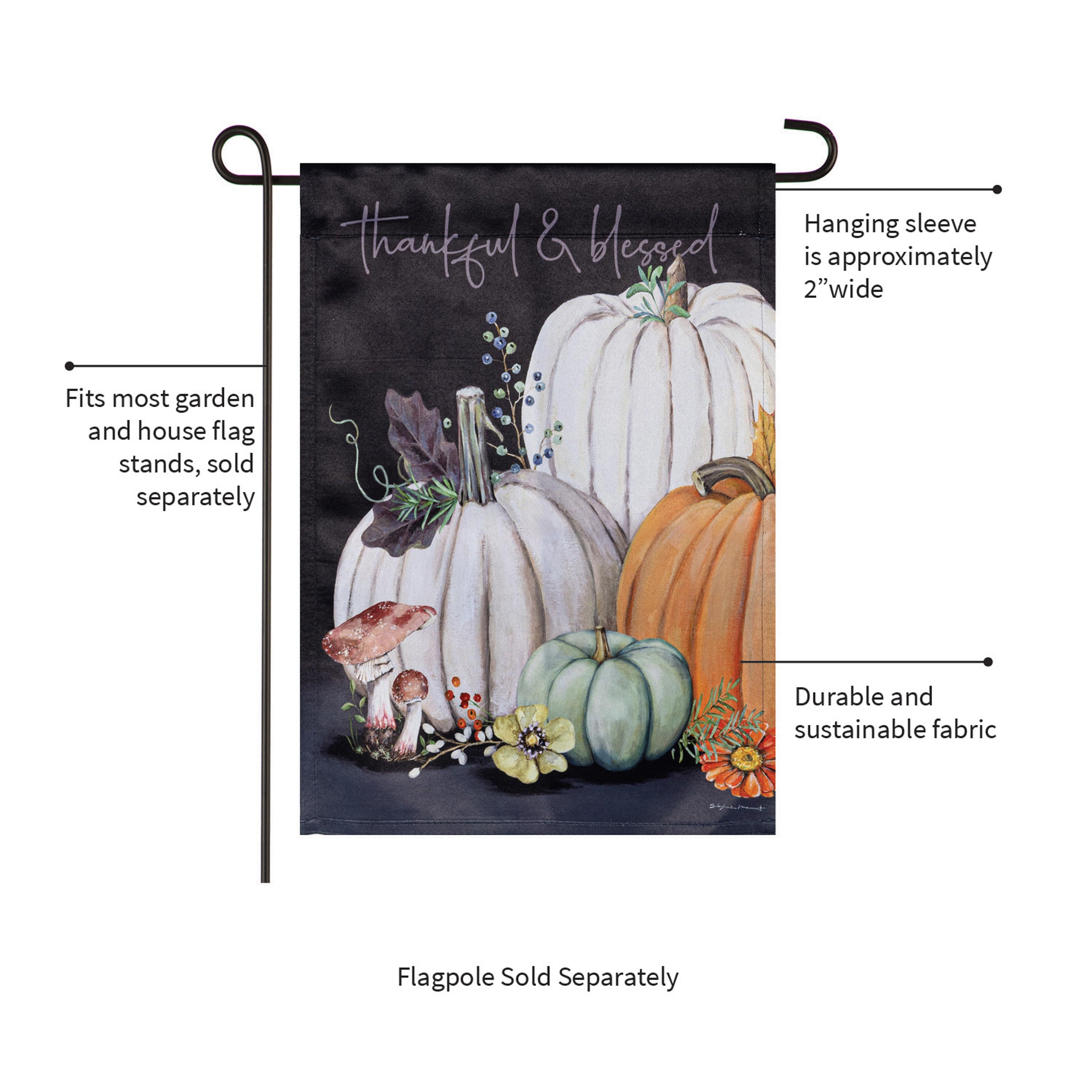Beauty Of Fall Suede Garden Flag