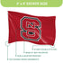 North Carolina State University Single Sided Flag w/ 2 Grommets, 3'x5'