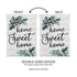 Home Sweet Home Eucalyptus Garden Burlap Flag