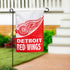 NHL Hockey Burlap Garden Flag, Detroit Red Wings
