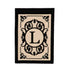 Cambridge Monogram Garden Applique Flag, Letter L