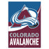 Colorado Avalanche Burlap Flag House Size