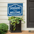 Los Angeles Dodgers Coroplast Yard Sign, "Fans Welcome"