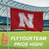 University of Nebraska Single Sided Estate Flag with 2 Grommets, 3'x5'
