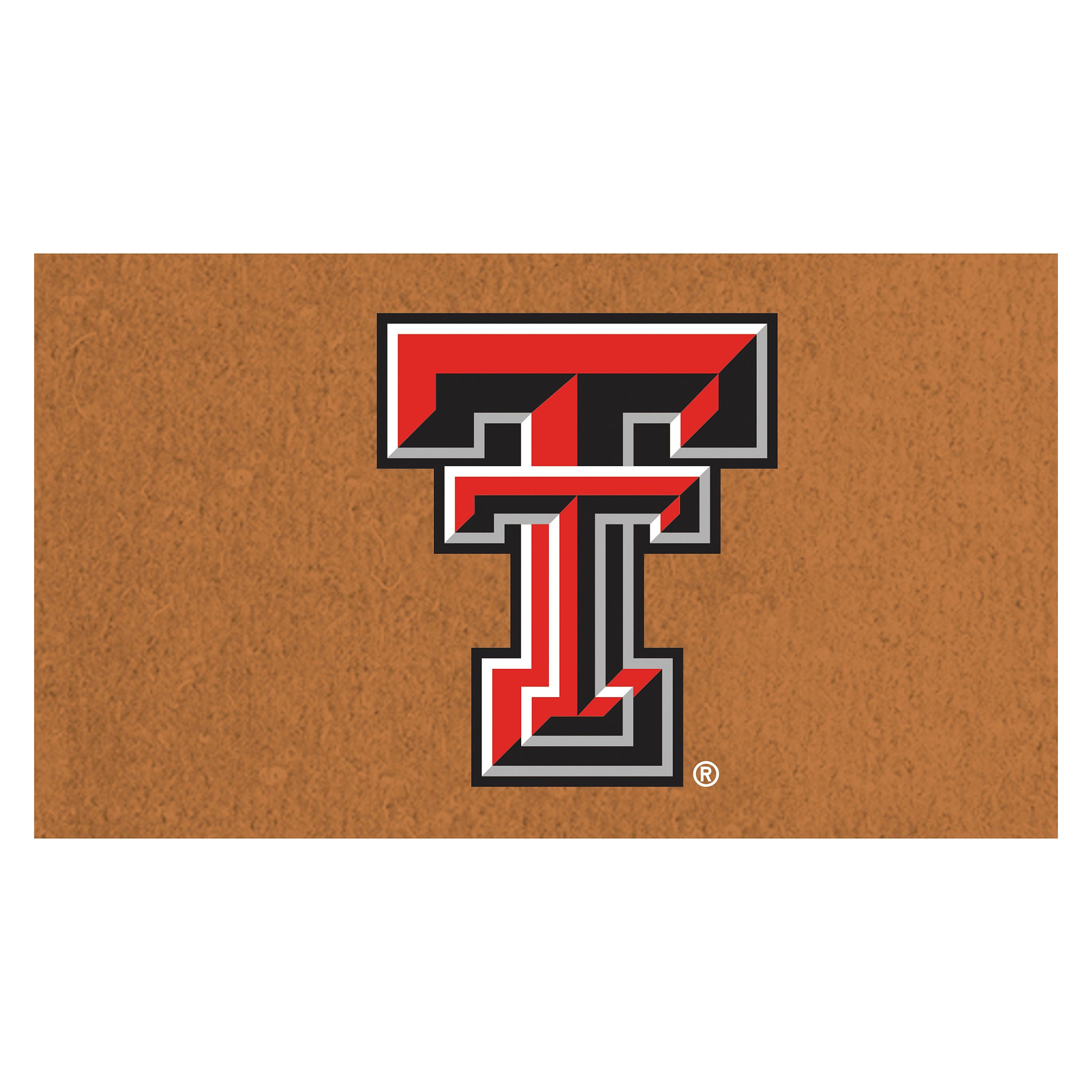 Coir Mat, 16"x28", Texas Tech University