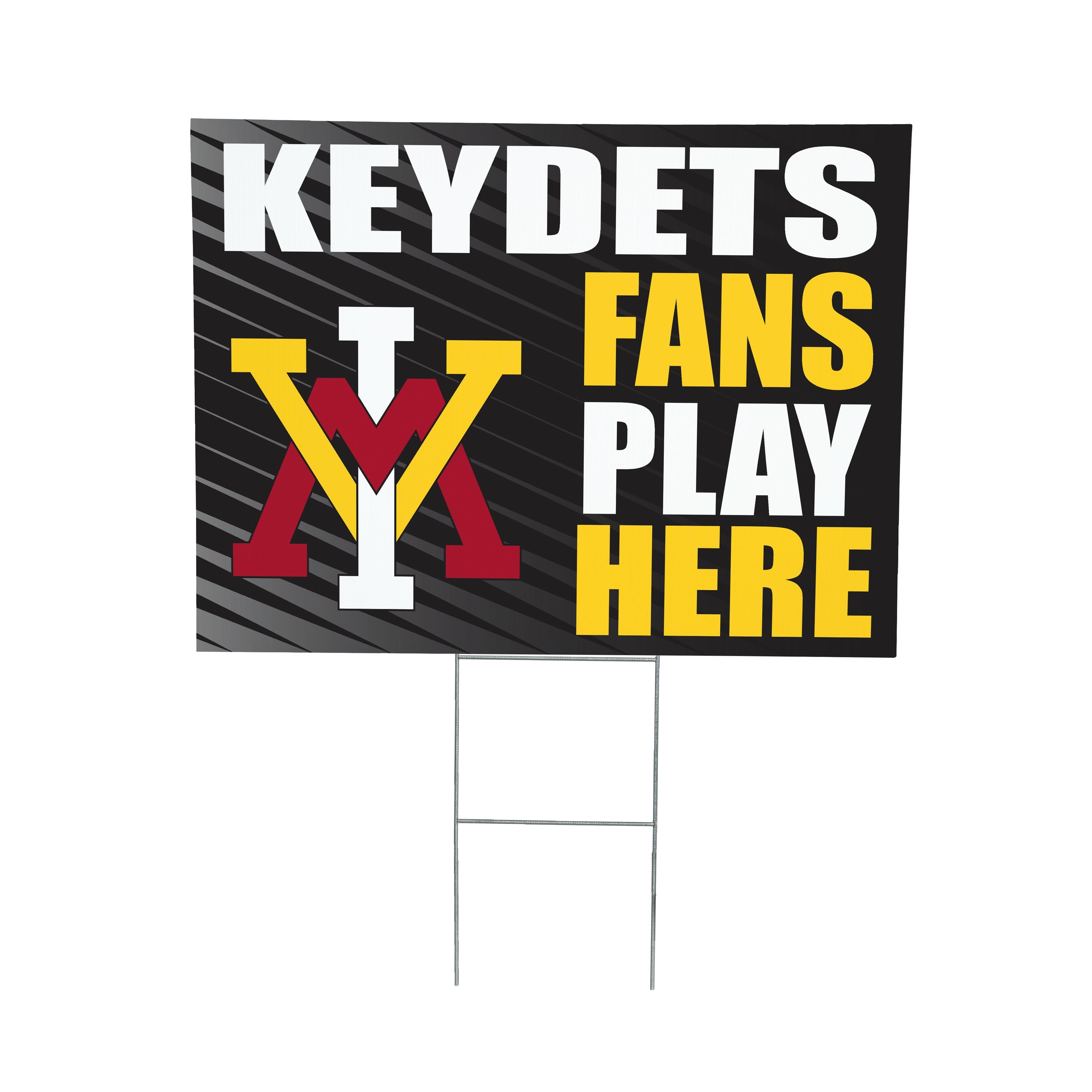 Virginia Military Institute Coroplast Yard Sign "Fans Play Here"