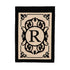Cambridge Monogram Garden Applique Flag, Letter R