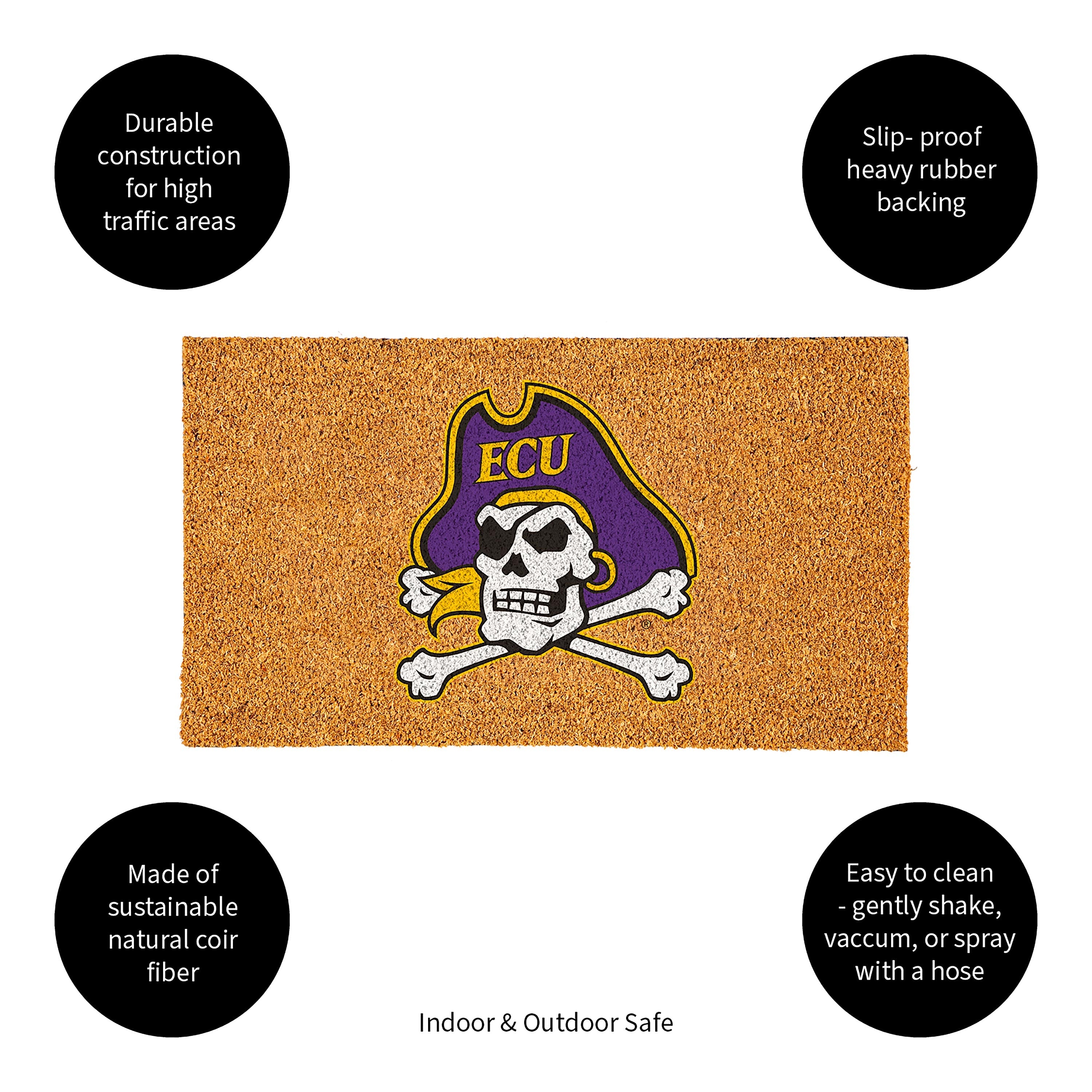 Coir Mat, 16"x28", East Carolina University