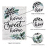Home Sweet Home Eucalyptus Garden Burlap Flag