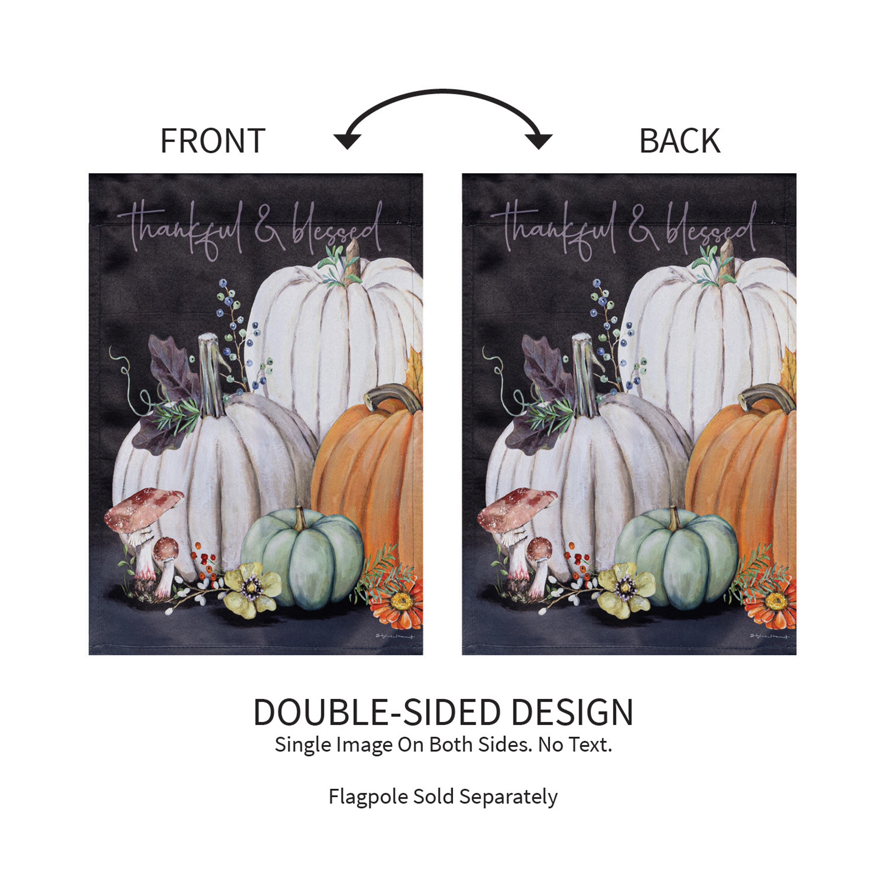 Beauty Of Fall Suede Garden Flag