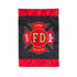 Fire Department Garden Applique Flag
