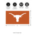 Full Color PVC Mat, 16" x 28", University of Texas