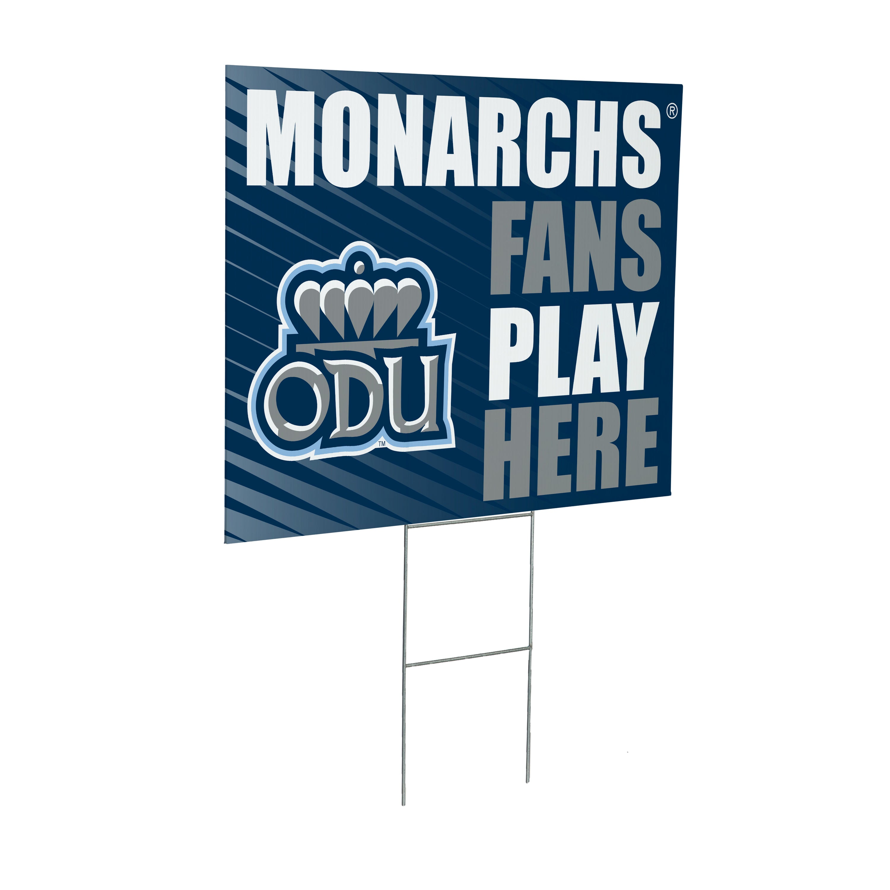 Old Dominion University Coroplast Yard Sign "Fans Play Here"