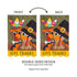 Pilgrim Couple Garden Applique Flag