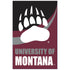 University of Montana Burlap Flag House Size