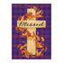 Blessed Cross Burlap Garden Flag
