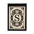 Cambridge Monogram Garden Applique Flag, Letter S