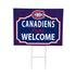 Montreal Canadiens Coroplast Yard Sign, "Fans Welcome"