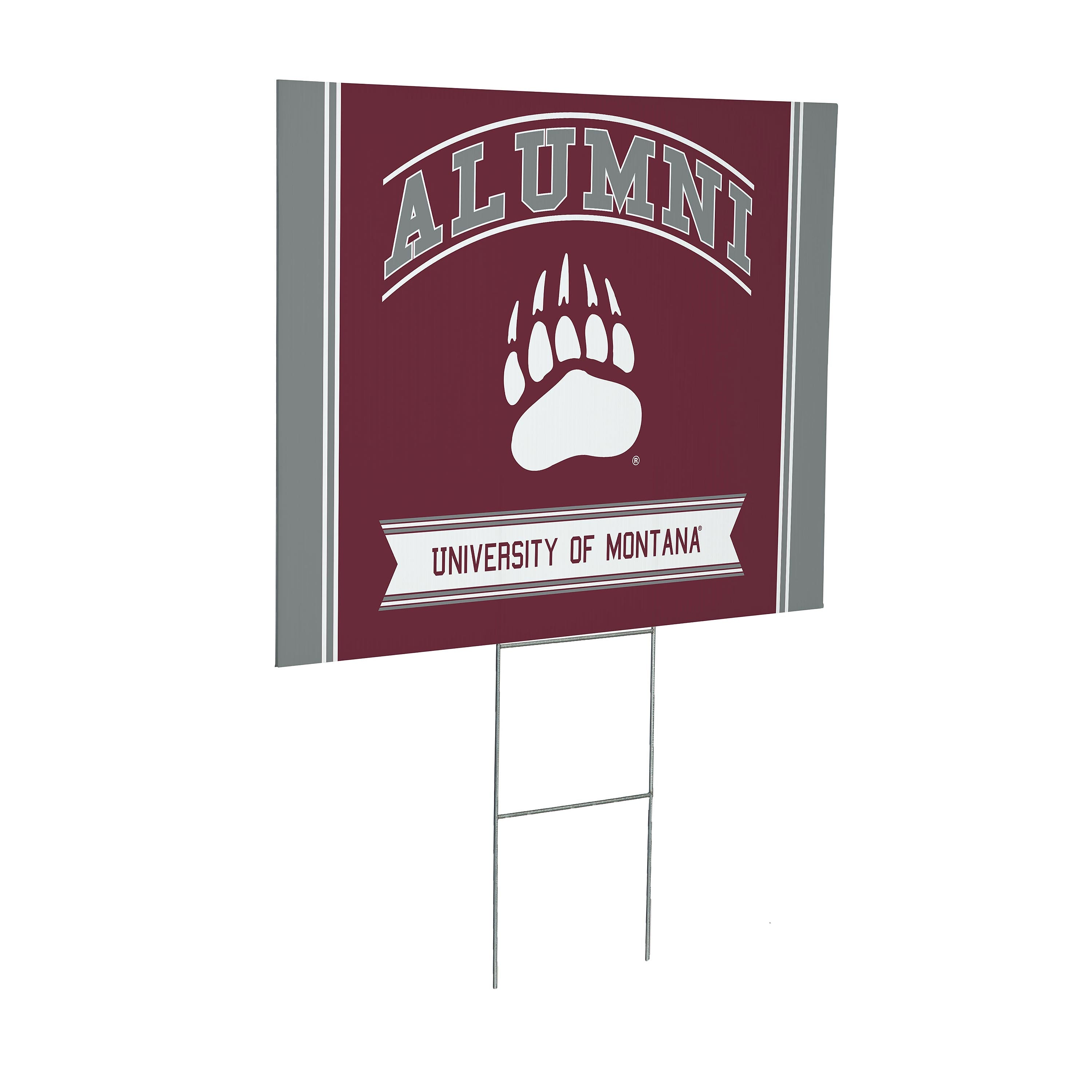 University of Montana Coroplast Yard Sign Alumni