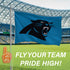 3'x5' Single Sided Flag w/ 2 Grommets, Carolina Panthers