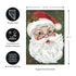Merry Santa Applique Garden Flag