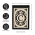 Cambridge Monogram Garden Applique Flag, Letter C
