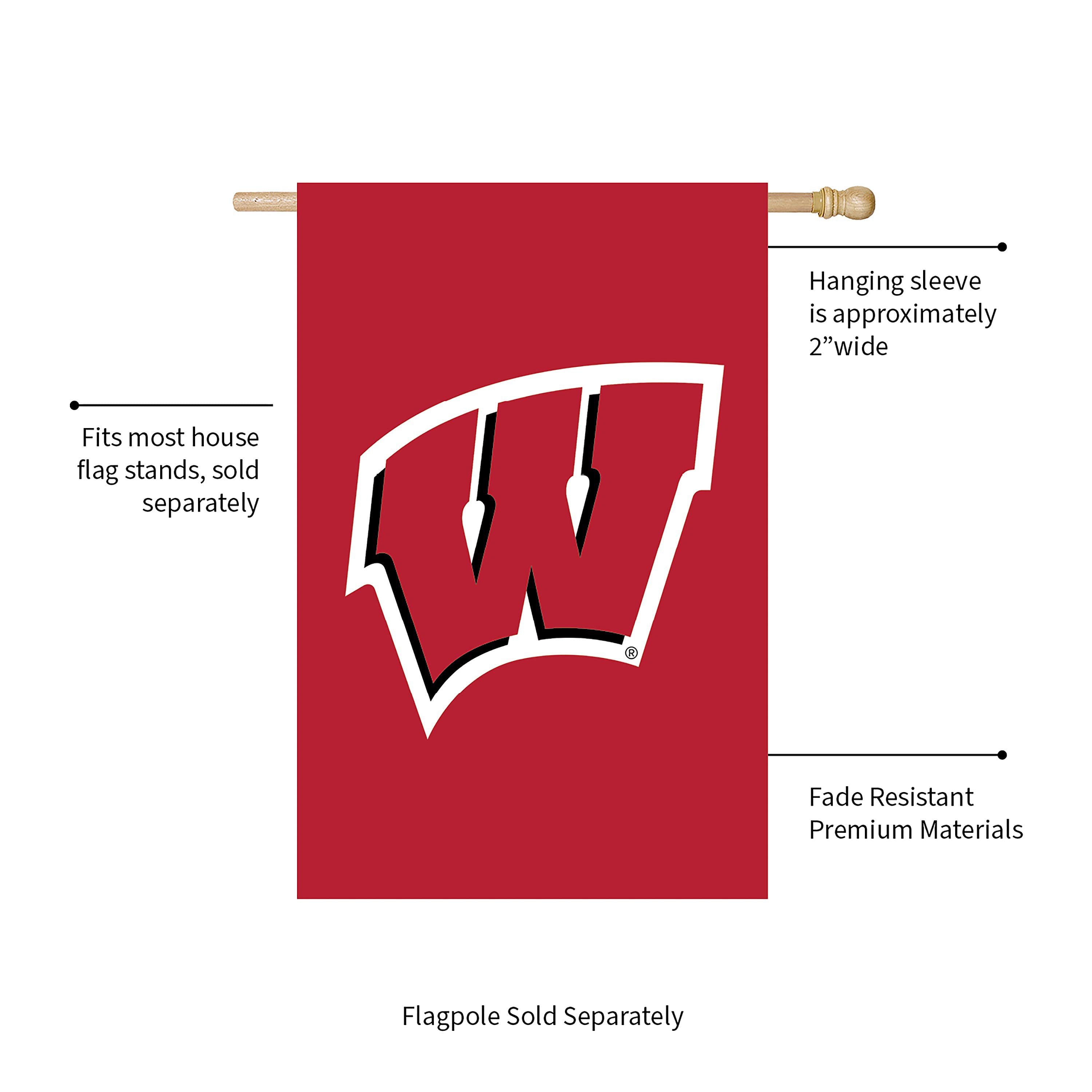Applique Flag, Reg, University of Wisconsin-Madison