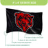 Chicago Bears Single Sided Estate Flag with 2 Grommets 3'x5'