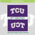 Texas Christian University Single Sided Flag w/ 2 Grommets, 3'x5'