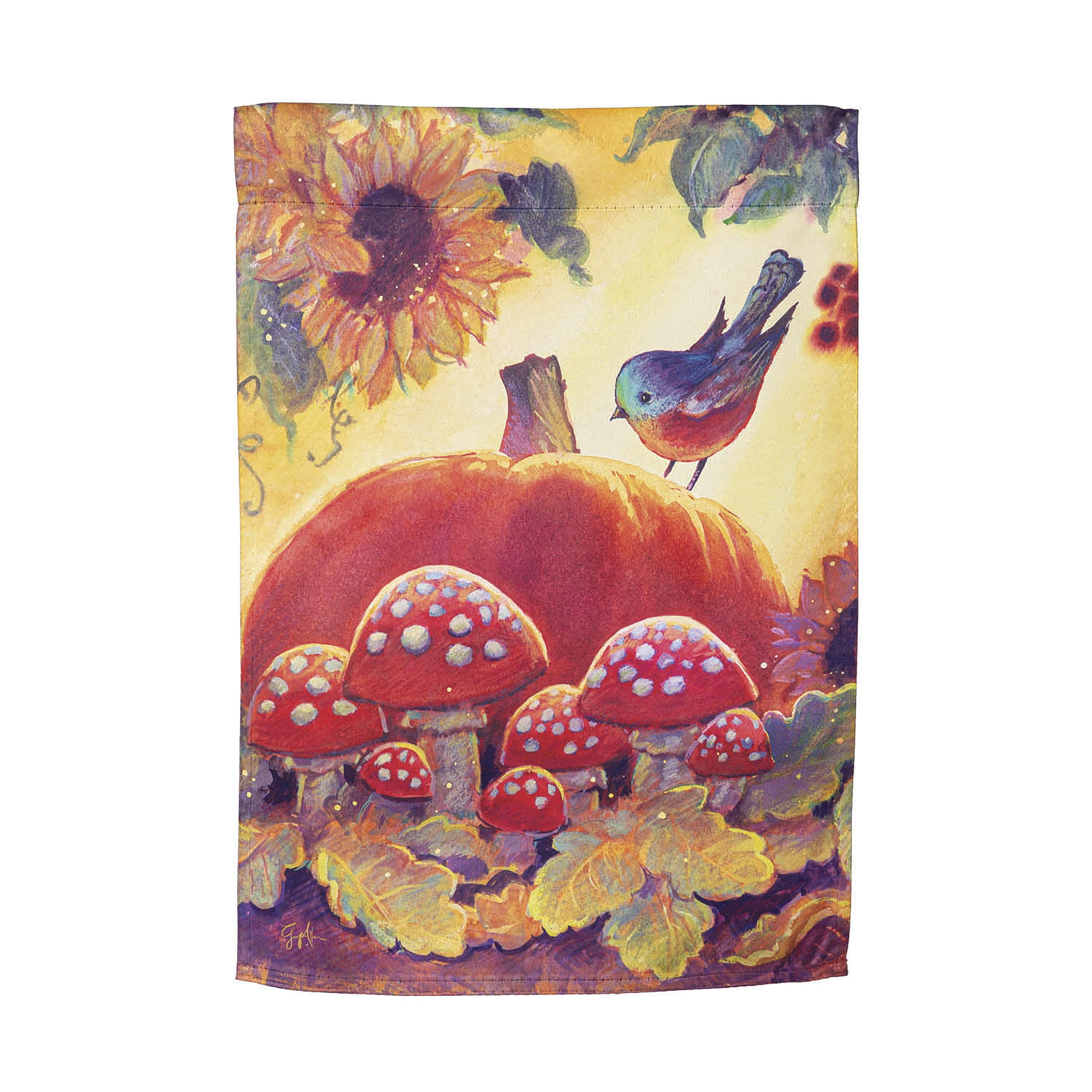 Autumn Light Suede Garden Flag