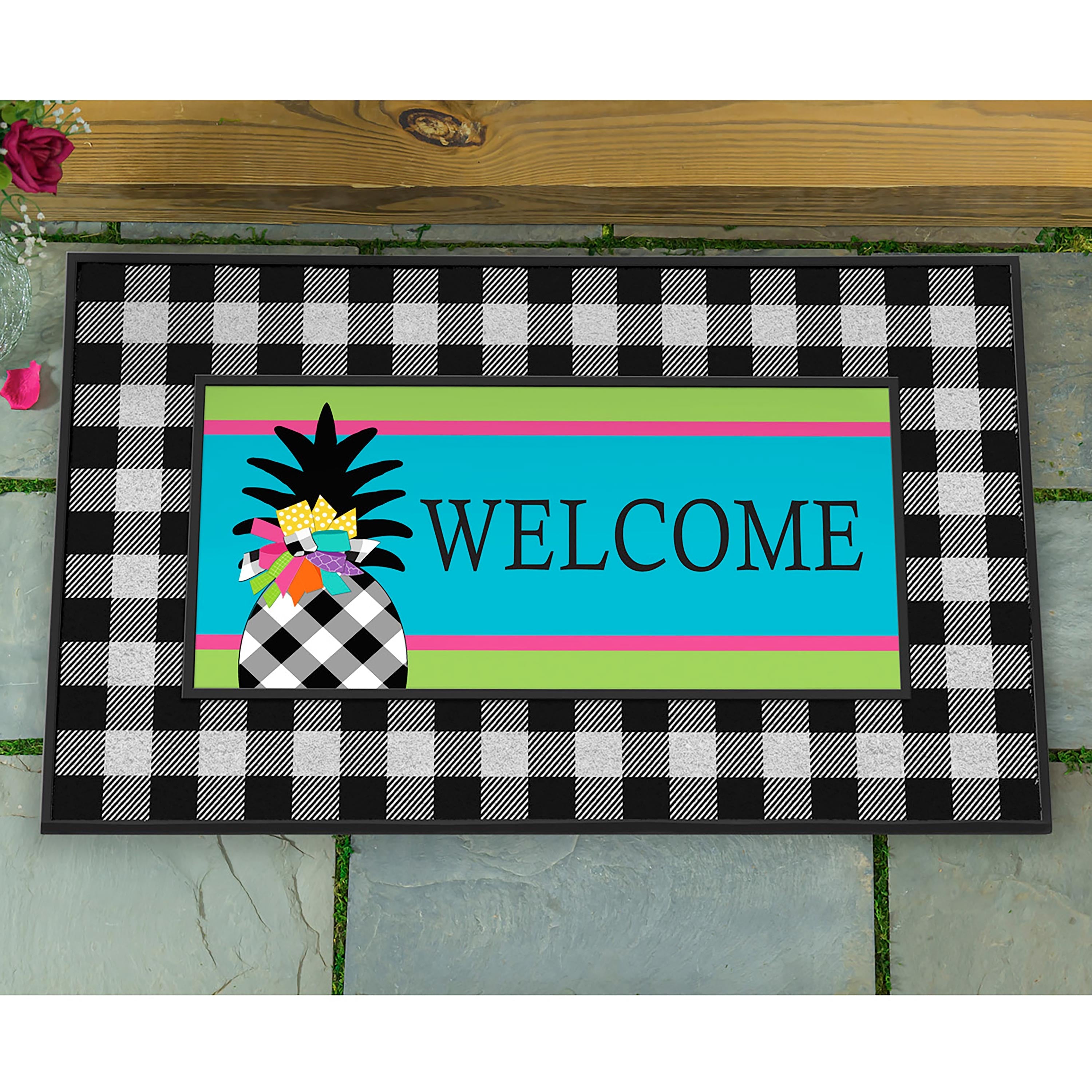 Buffalo Check Coir Sassafras Mat Tray