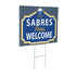 Buffalo Sabres Coroplast Yard Sign, "Fans Welcome"