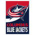 Columbus Blue Jackets Burlap Flag House Size
