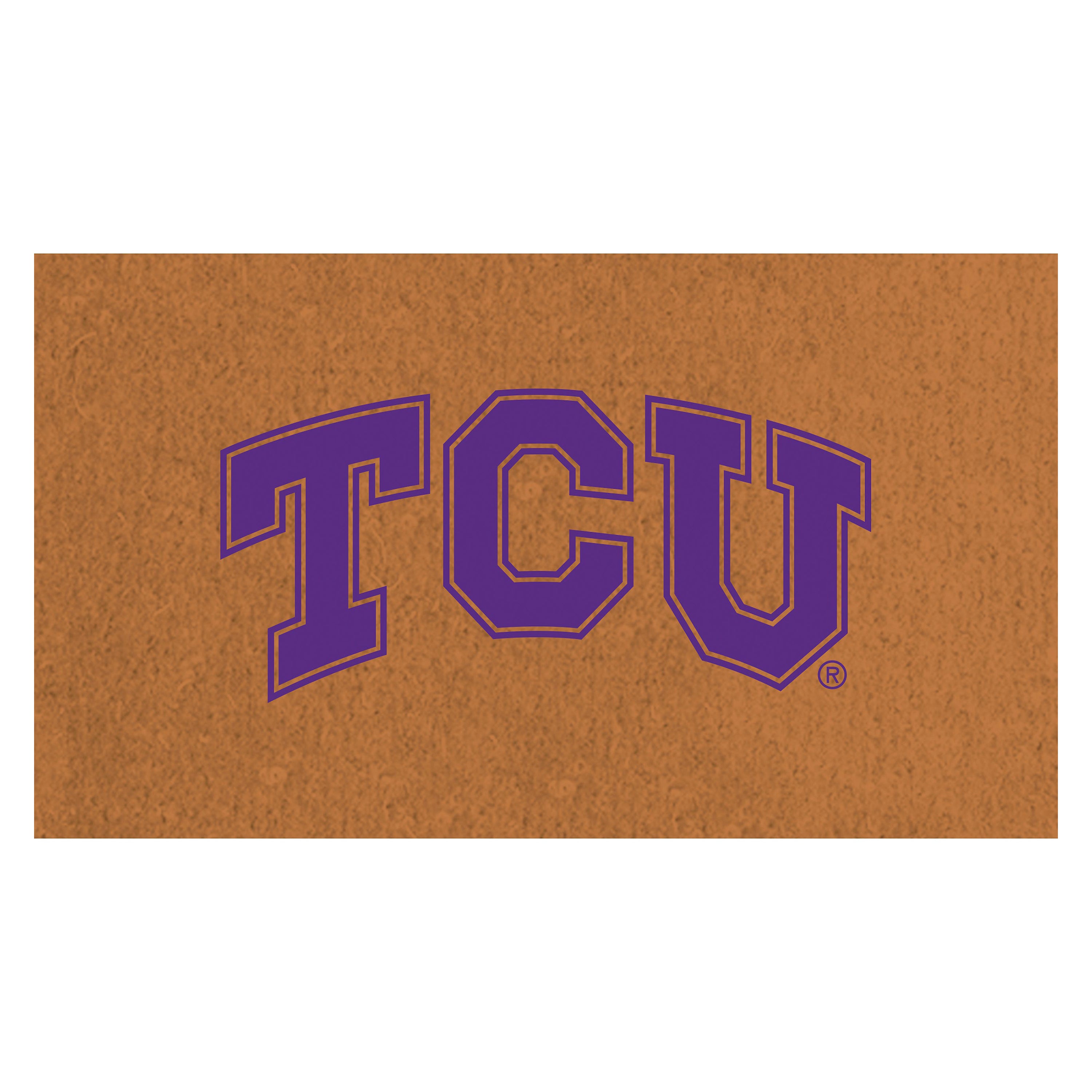 Coir Mat, 16"x28", Texas Christian University