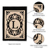 Cambridge Monogram Garden Applique Flag, Letter L