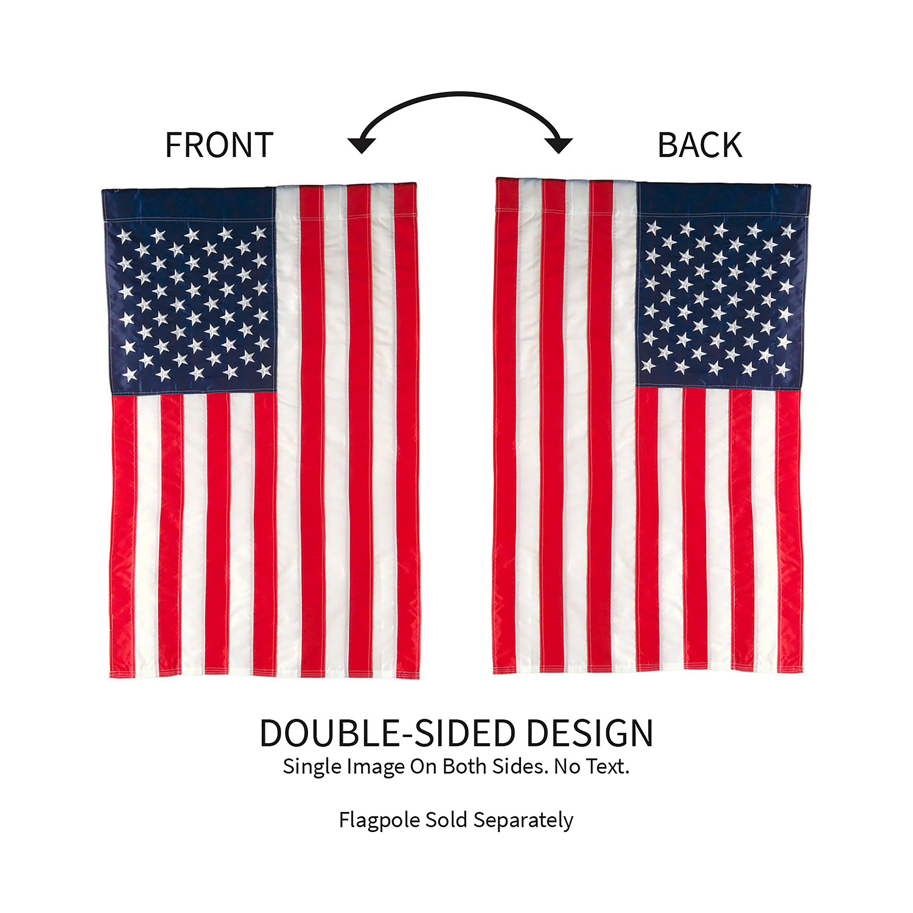 American Flag Garden Applique Flag