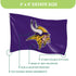 Minnesota Vikings Single Sided Estate Flag with 2 Grommets, 3'x5'