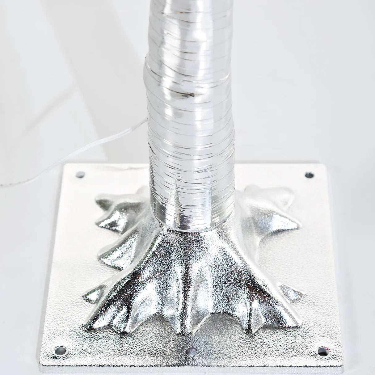 4'H Indoor/Outdoor Silver Metallic Tree with 112 Lights