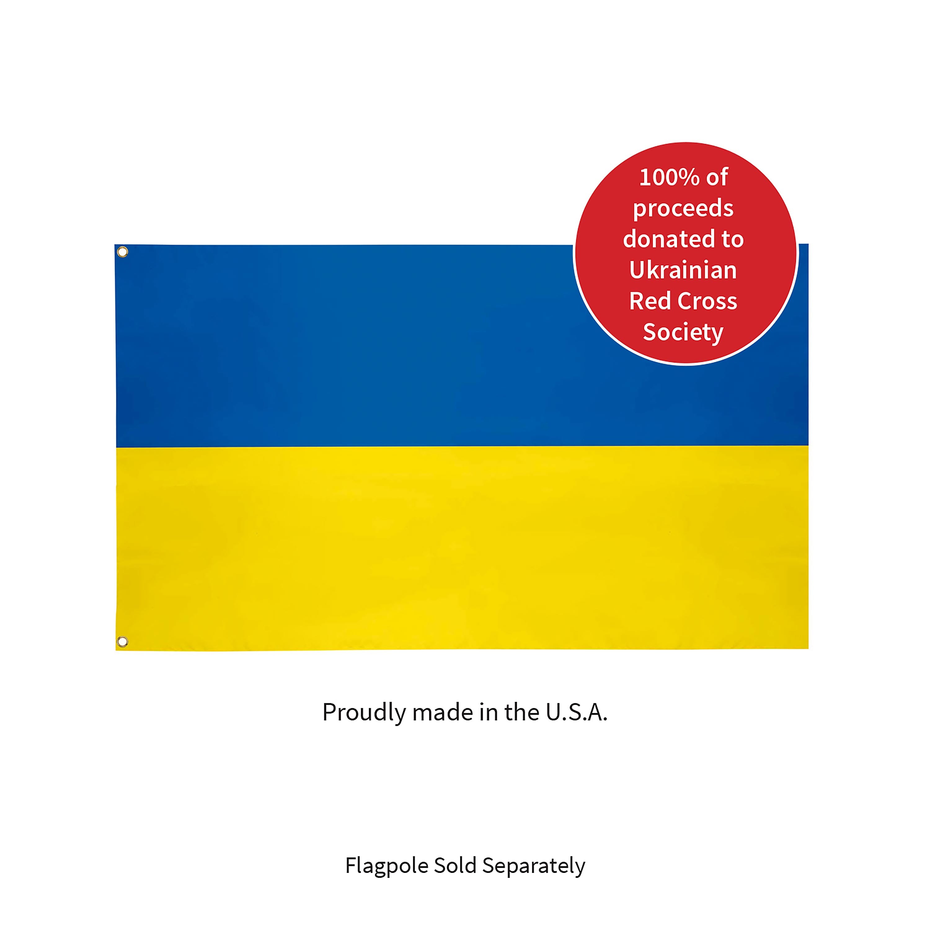 Ukraine Support, Linen Estate Flag