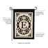 Cambridge Monogram Garden Applique Flag, Letter E
