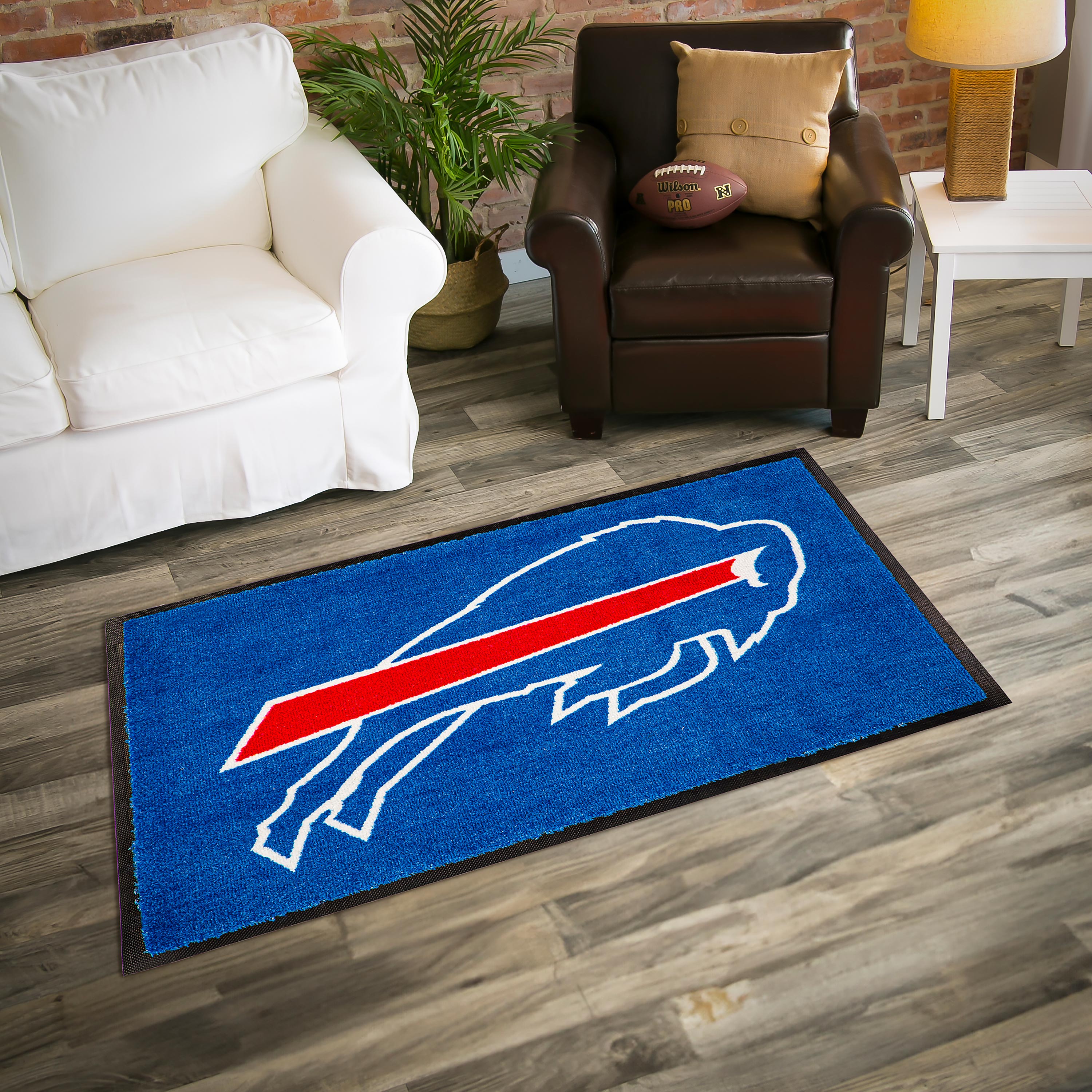 3'x5'  Large USA Indoor Outdoor Entryway Mat, Buffalo Bills