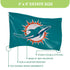 Miami Dolphins Single Sided Flag with 2 Grommets, 3'x5'