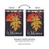 Welcome Autumn Leaves Garden Linen Flag