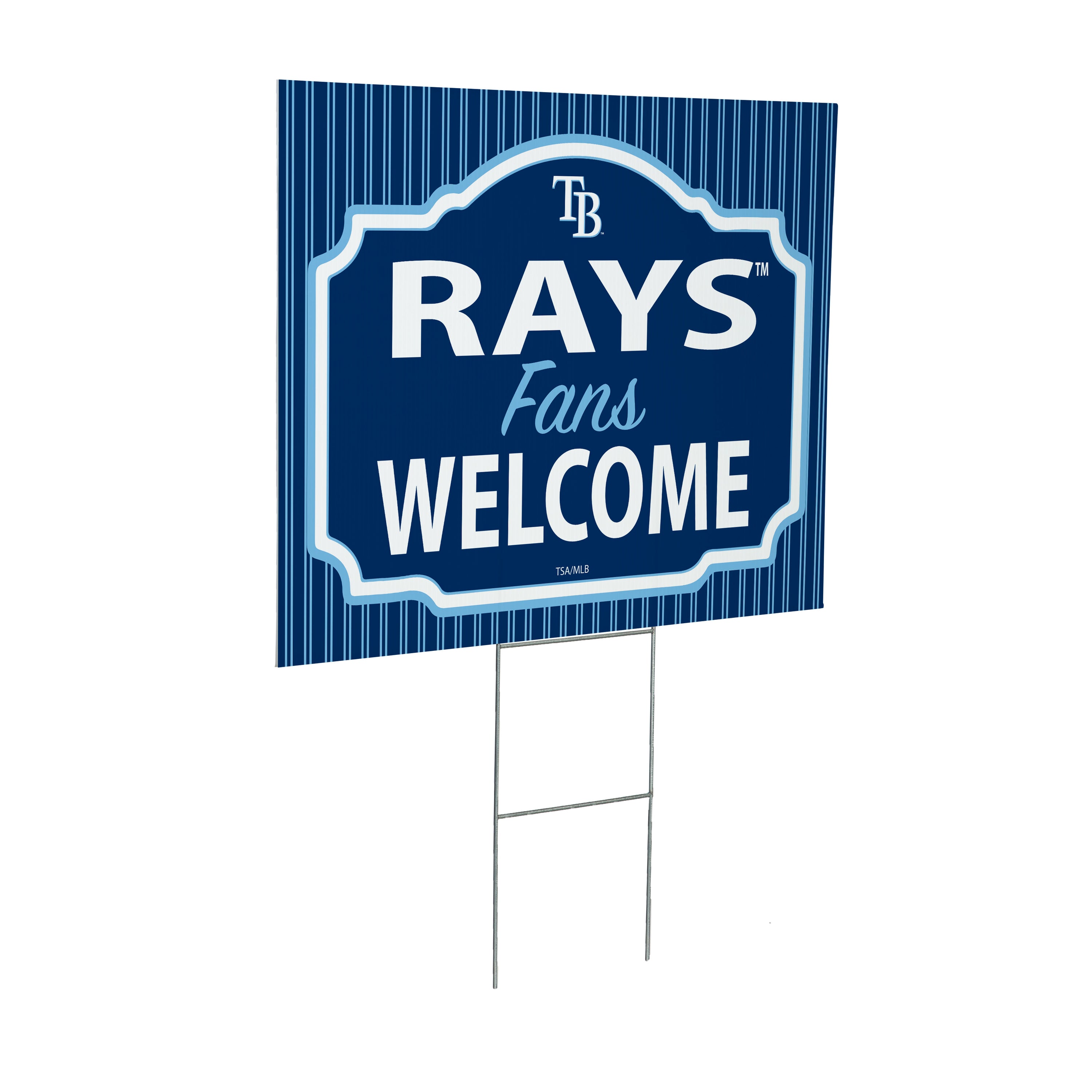 Tampa Bay Rays Coroplast Yard Sign, "Fans Welcome"