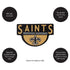 NFL Shaped Coir Door Mat, Saints
