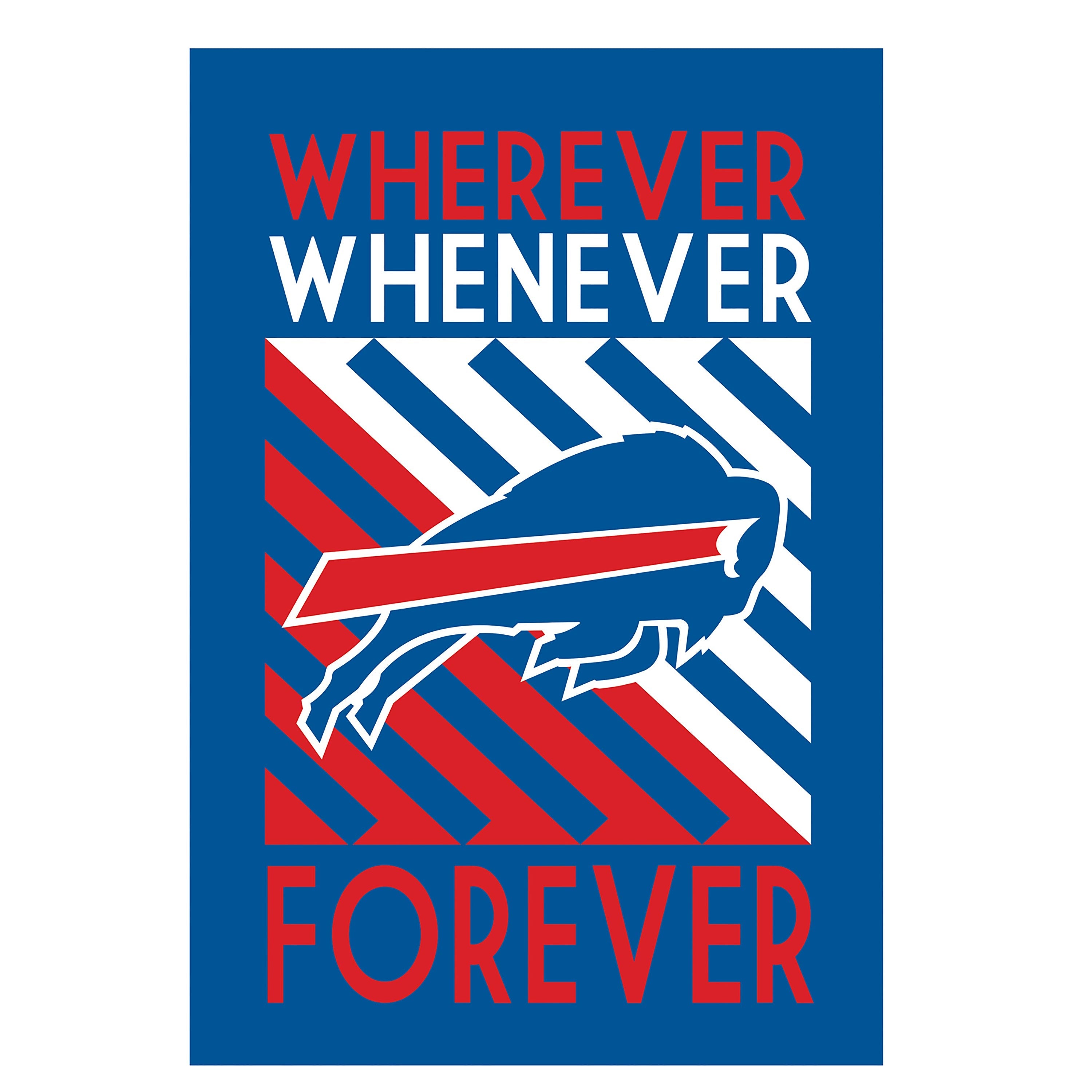 Buffalo Bills WWF Fan Garden Flag