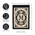 Cambridge Monogram Garden Applique Flag, Letter M