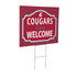 Washington State University Coroplast Yard Sign, "Fans Welcome"